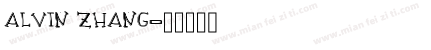 ALVIN ZHANG字体转换